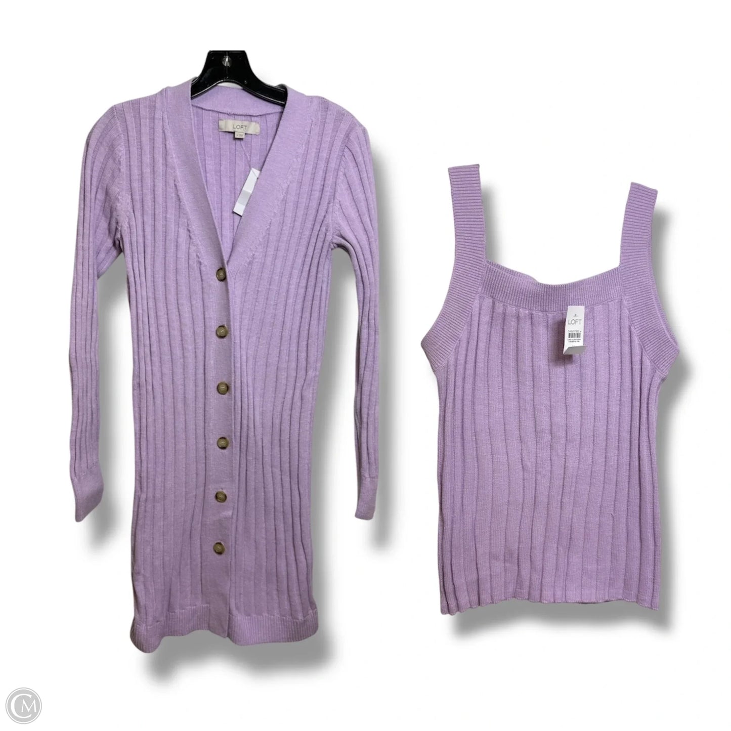 Cardigan By Loft In Purple, Size: S