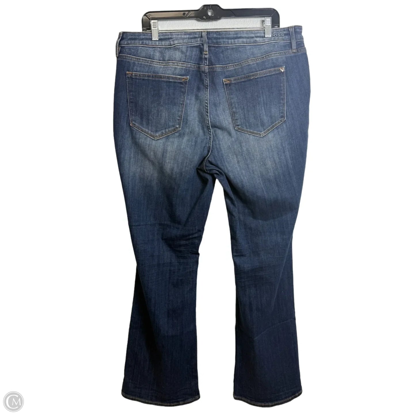 Jeans Wide Leg By Vigoss In Blue Denim, Size: 18