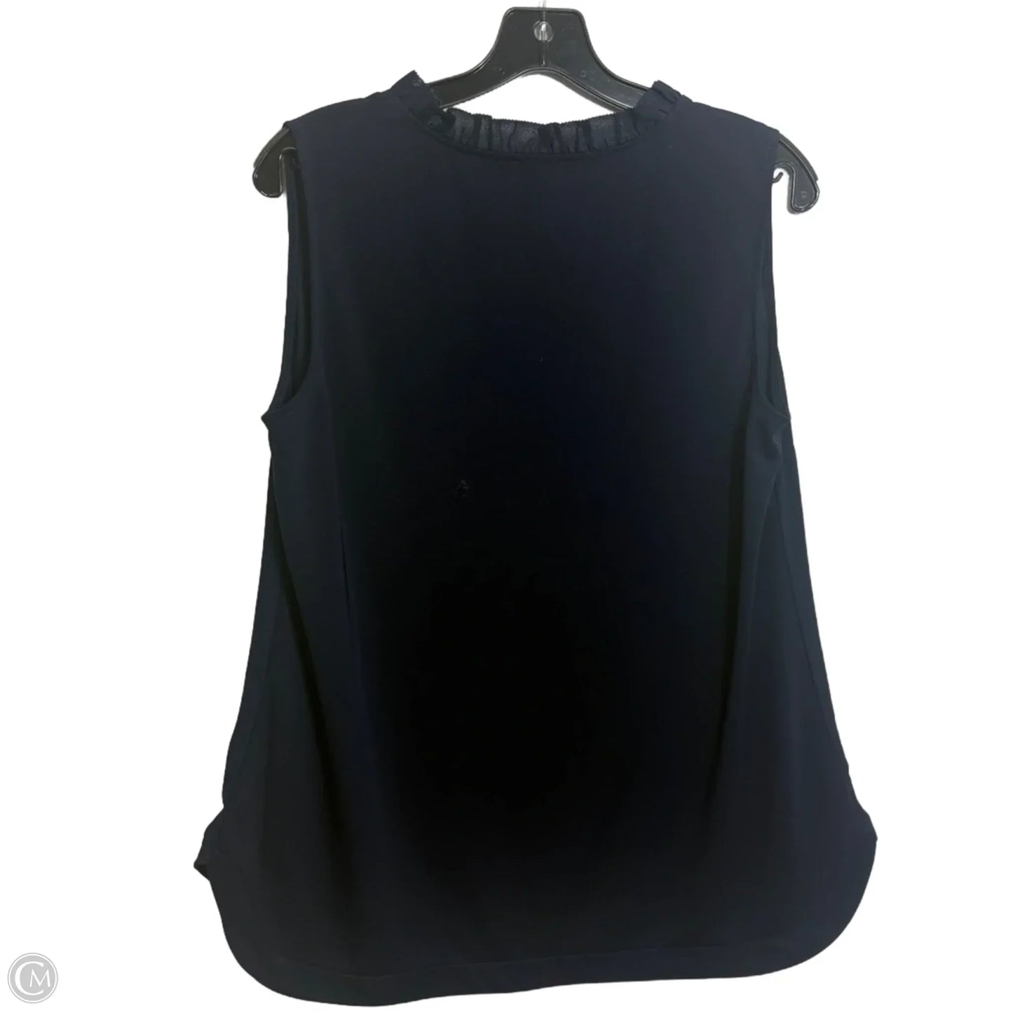 Top Sleeveless By Ann Taylor In Navy, Size: M