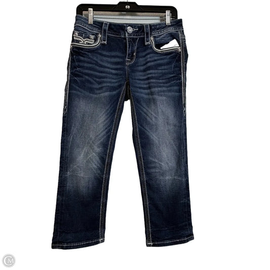 Jeans Skinny By Rock Revival In Blue Denim, Size: 0