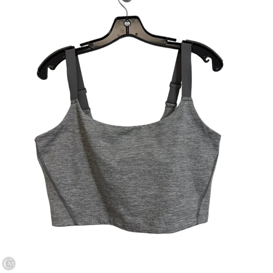 Athletic Bra By Offline In Grey, Size: L
