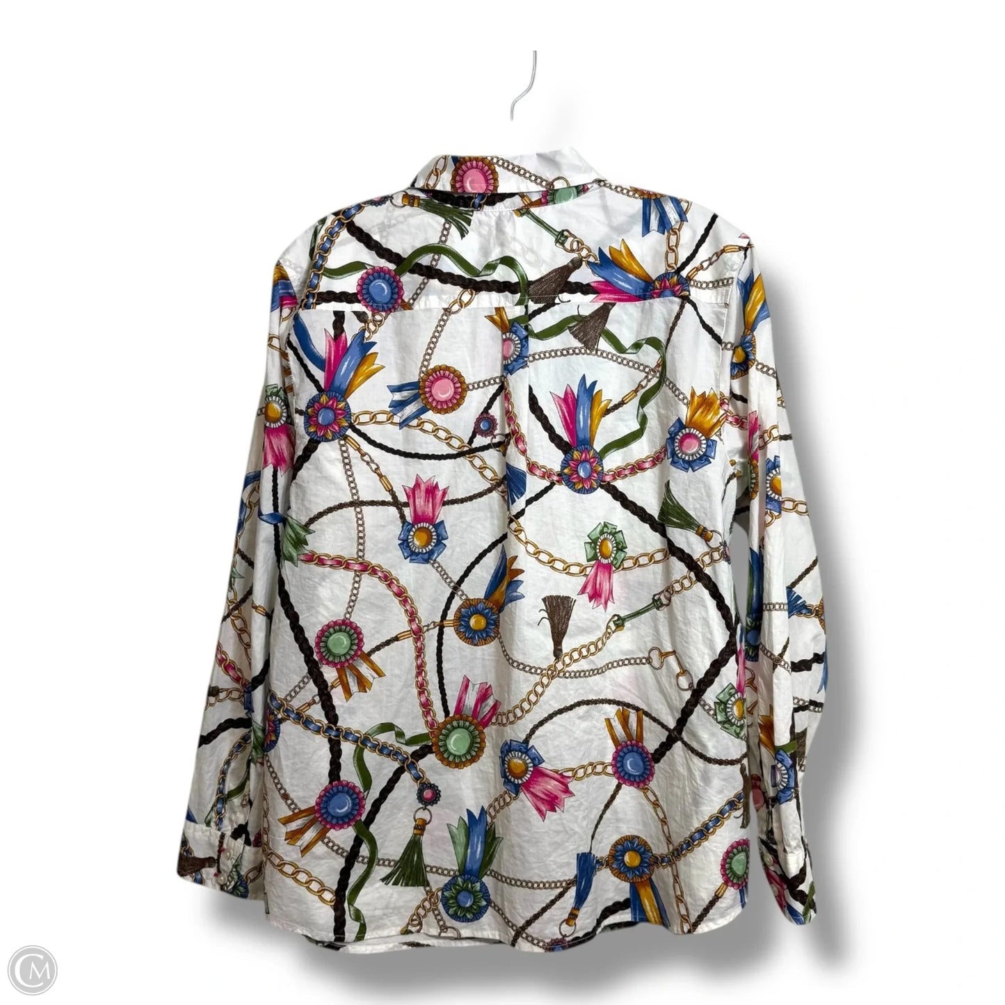 Top Long Sleeve By Talbots In Multi-colored, Size: Xl