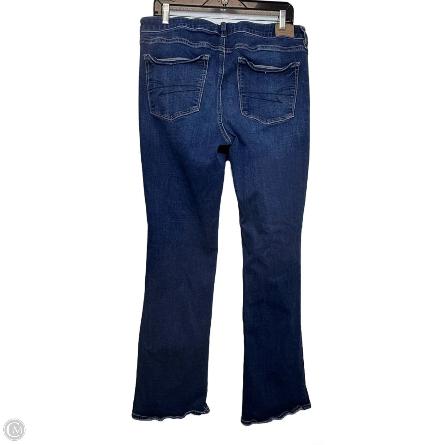 Jeans Flared By American Eagle In Blue Denim, Size: 12