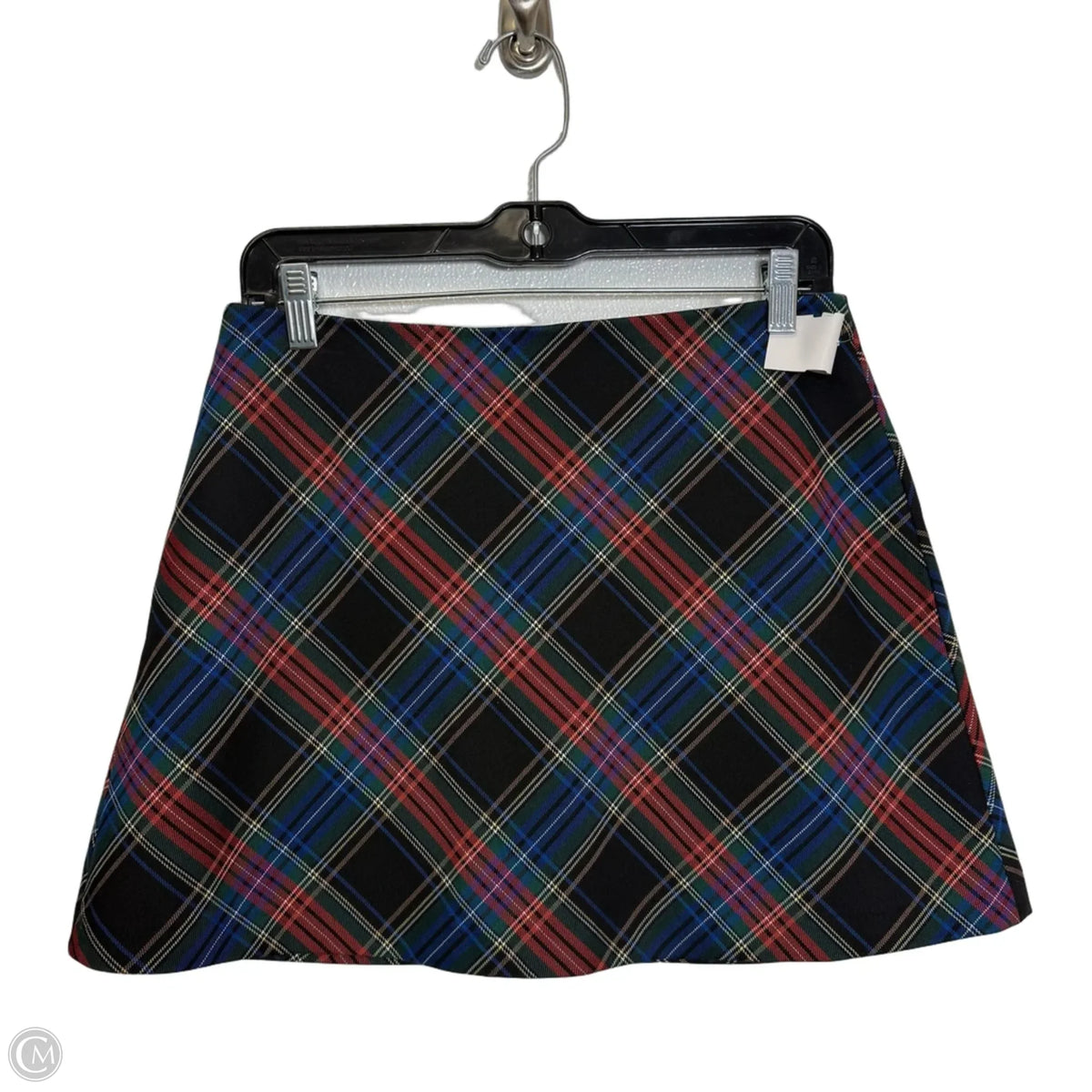 Skirt Mini & Short By Zara In Plaid Pattern, Size: M