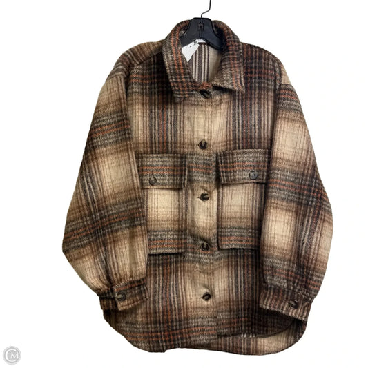 Jacket Moto By Lucca Couture In Brown, Size: L