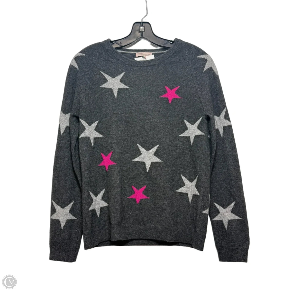 Sweater By Philosophy In Grey, Size: S