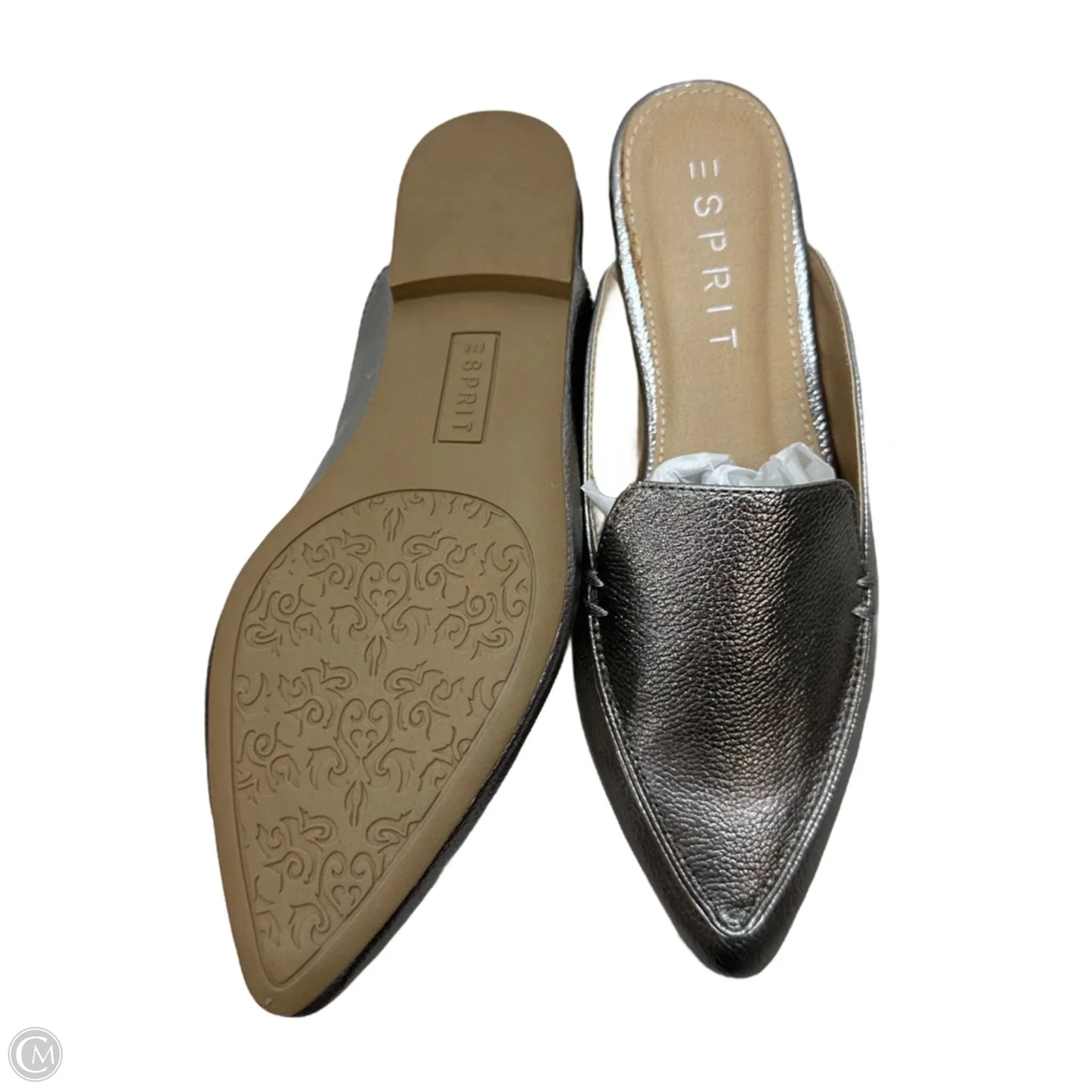 Shoes Flats By Clothes Mentor In Silver, Size: 6