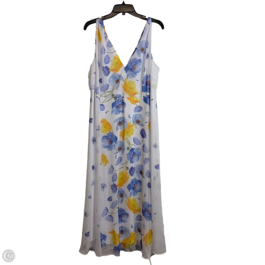 Dress Casual Midi By Lane Bryant In Floral Print, Size: 16