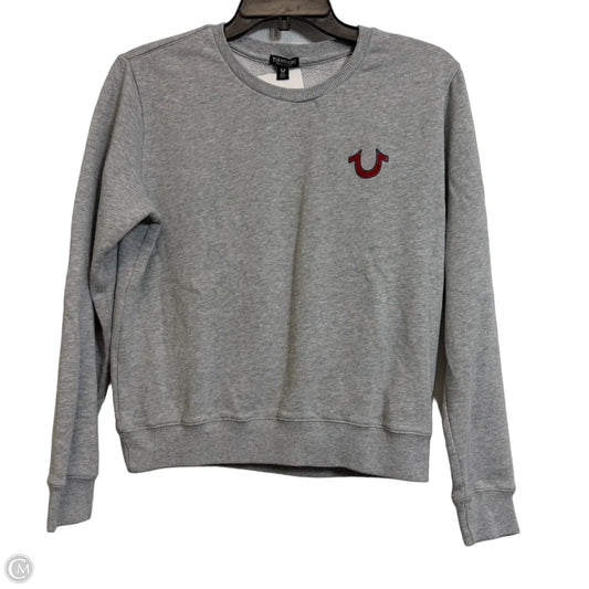 Sweatshirt Crewneck By True Religion In Grey, Size: M