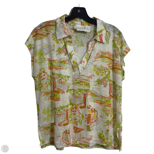 Top Short Sleeve By Cynthia Rowley In Multi-colored, Size: L