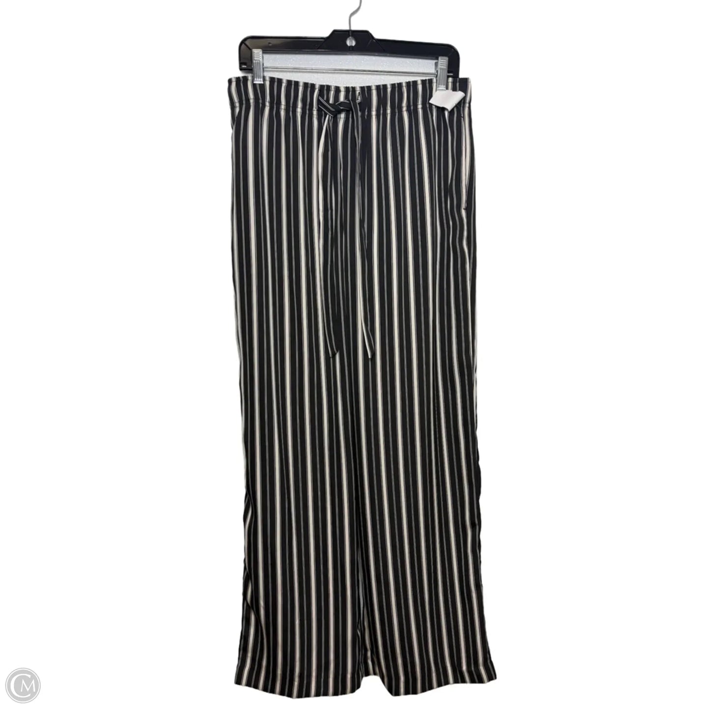 Pants Linen By H&m In Striped Pattern, Size: M