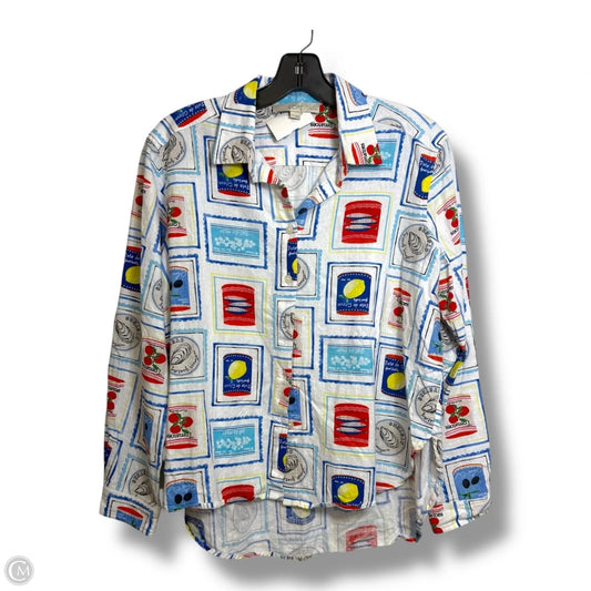 Top Long Sleeve By Loft In Multi-colored, Size: Mp