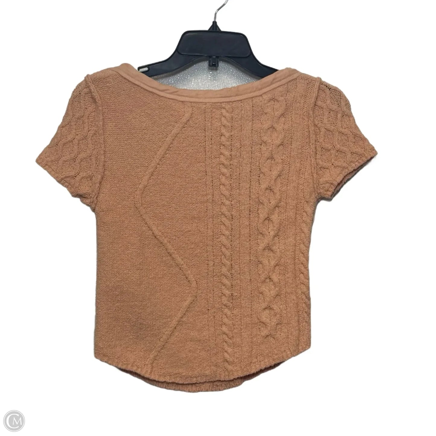 Top Short Sleeve Basic By Free People In Orange, Size: S