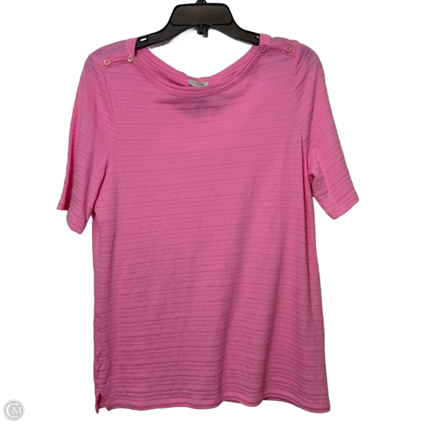 Top Short Sleeve By Talbots In Pink, Size: Lp