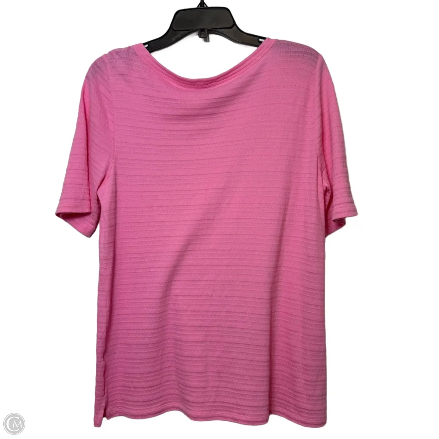 Top Short Sleeve By Talbots In Pink, Size: Lp