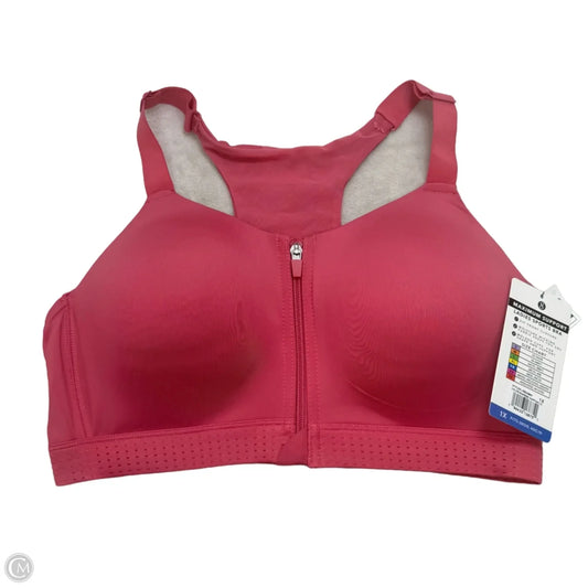 Athletic Bra By Layer 8 In Pink, Size: 1x