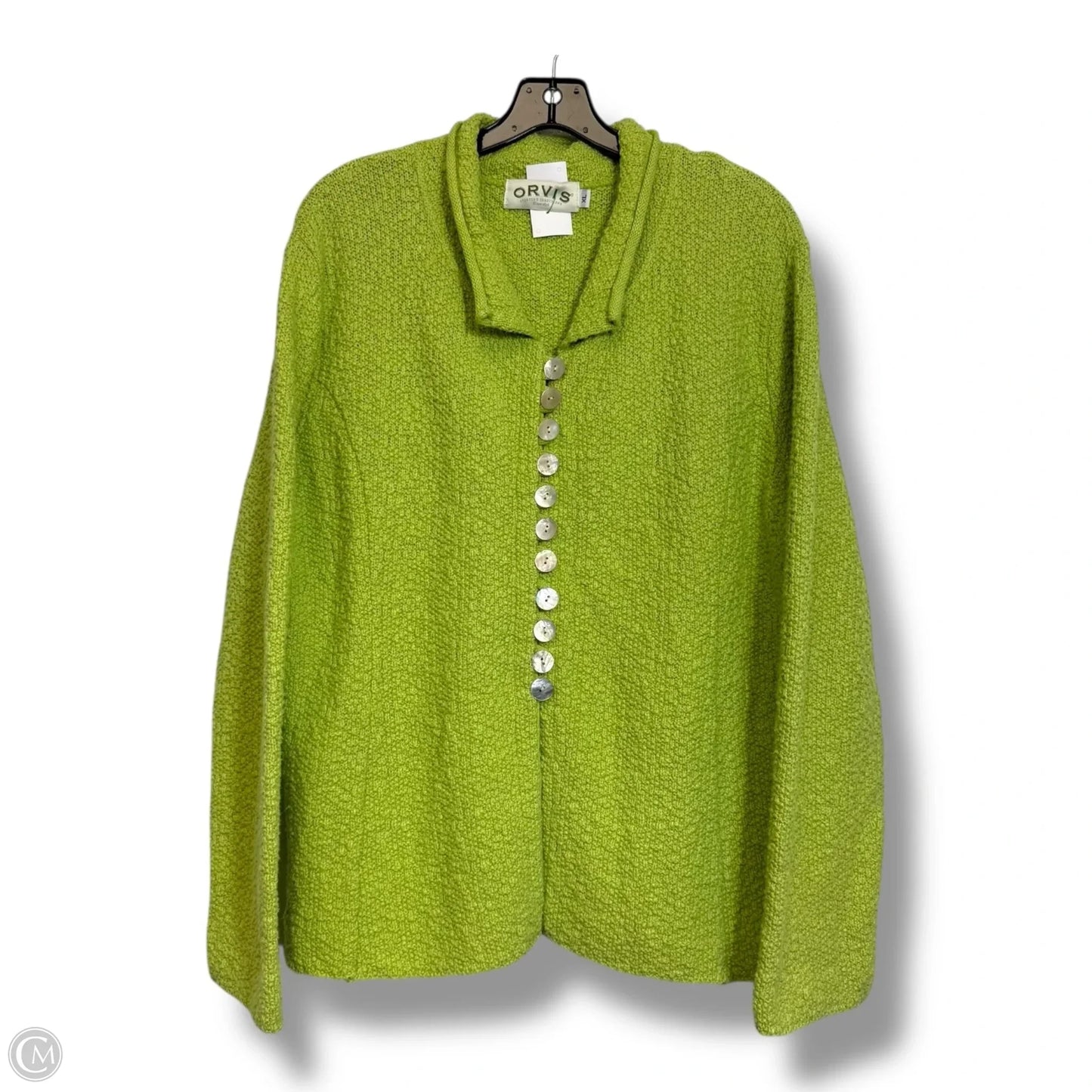 Cardigan By Orvis In Green, Size: Xl