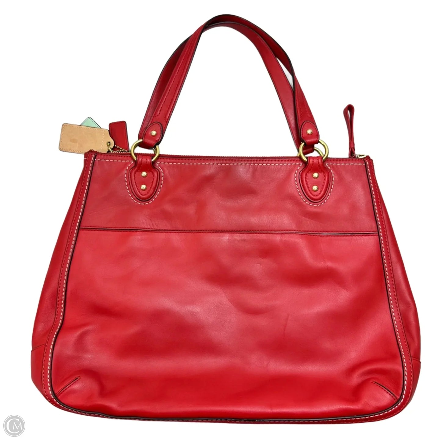Poppy Hallie tote handbag Handbag Designer By Coach, Size: Large