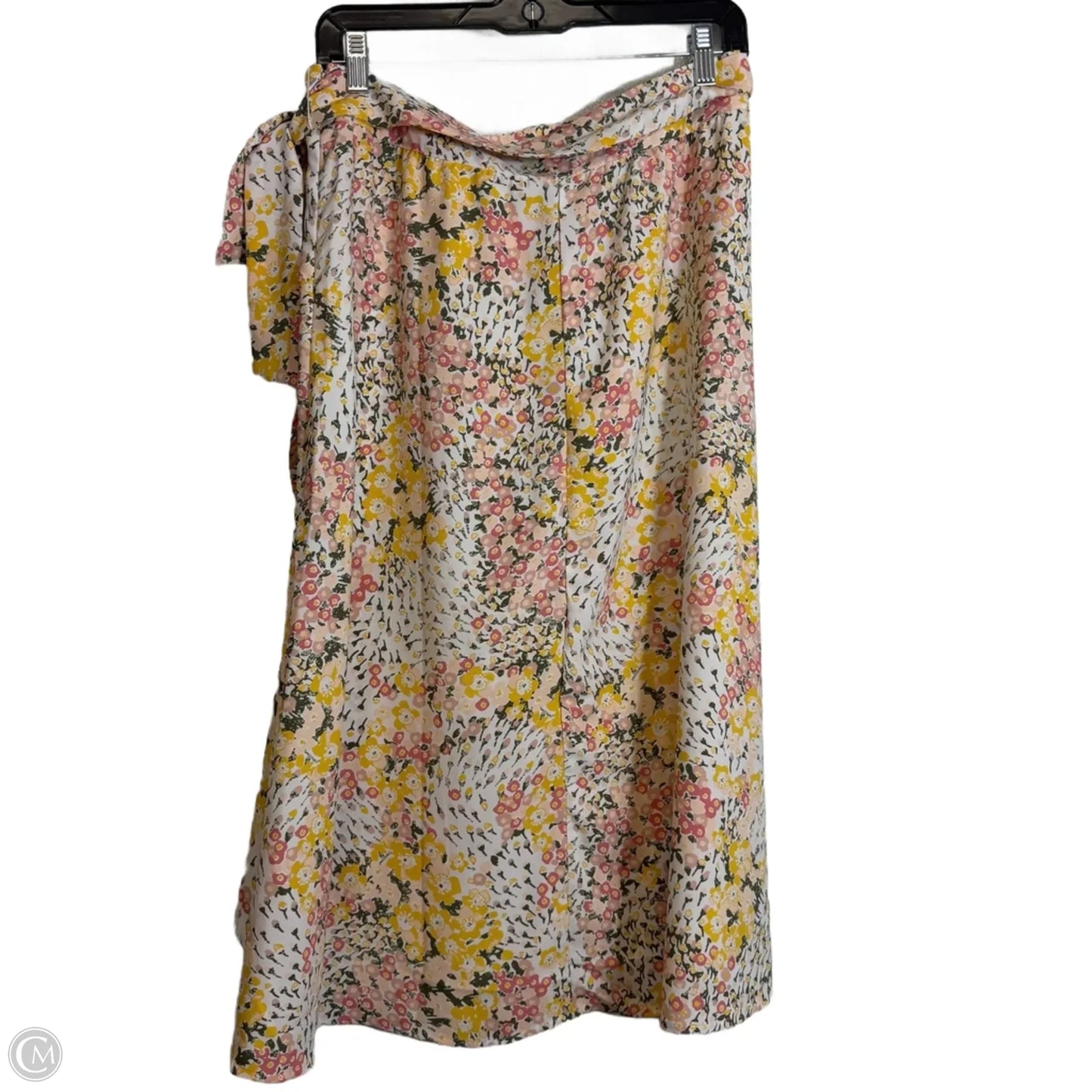 Skirt Midi By Loft In Floral Print, Size: 6