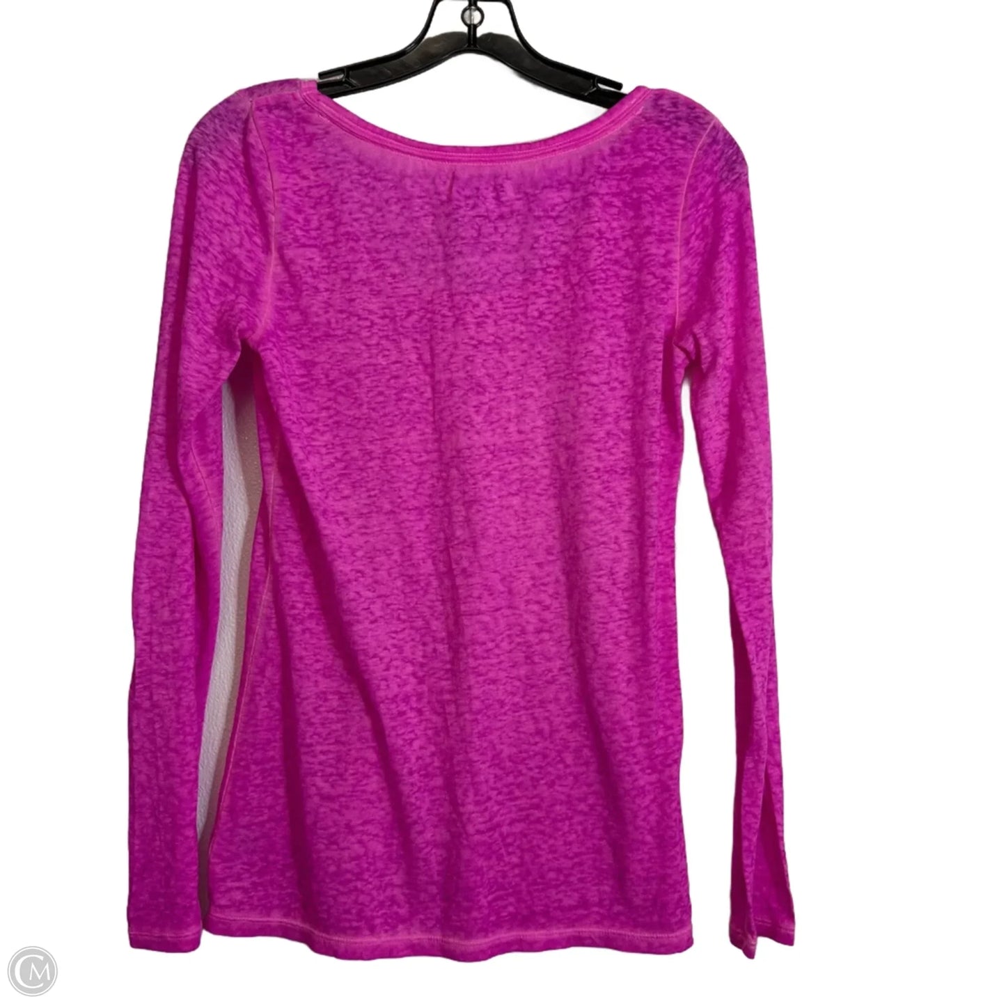 Top Long Sleeve By American Eagle In Pink, Size: M