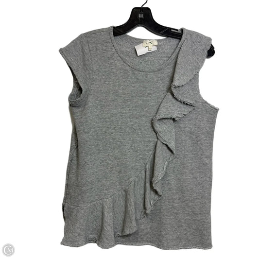 Top Sleeveless By Deletta In Grey, Size: S