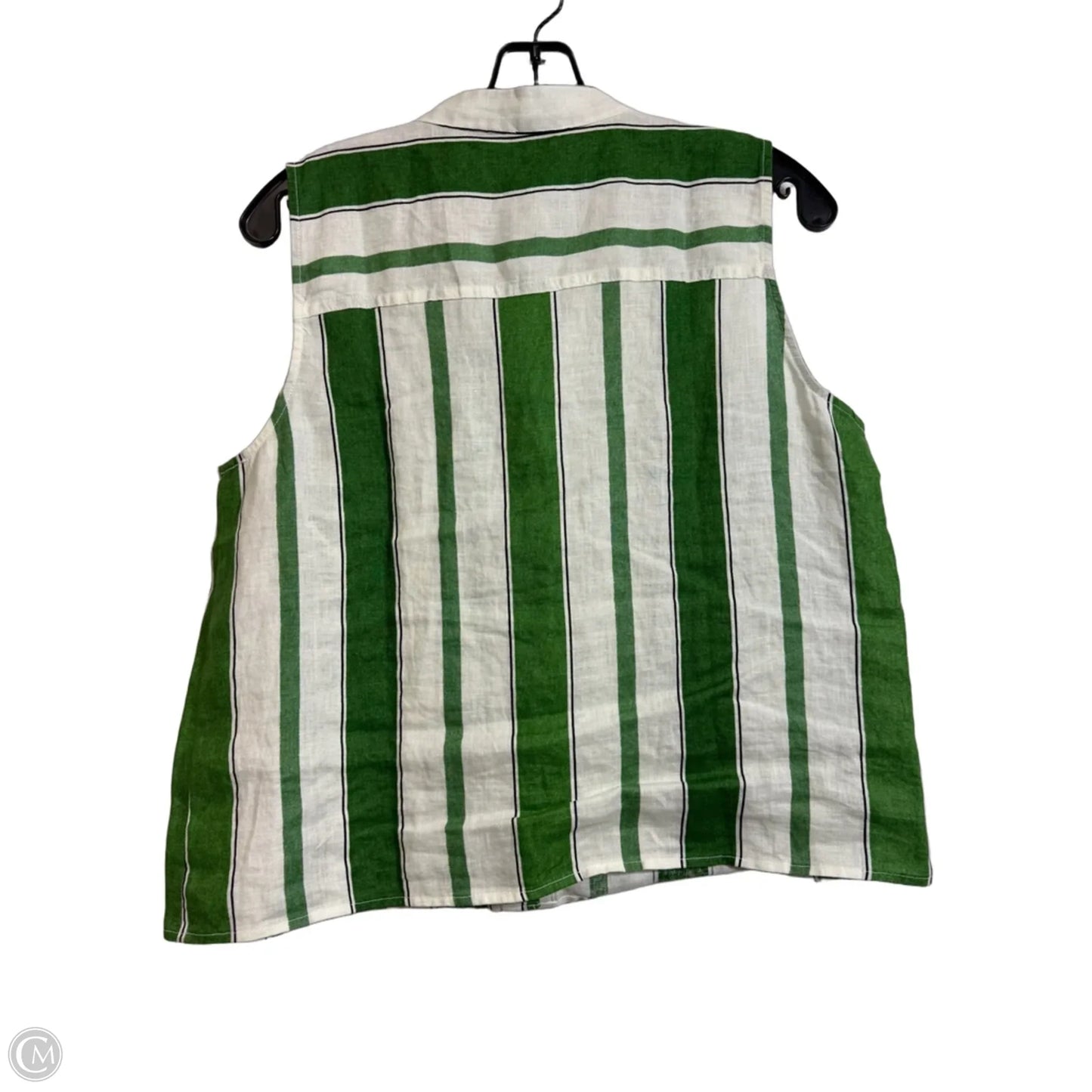 Top Sleeveless By Ann Taylor In Striped Pattern, Size: M