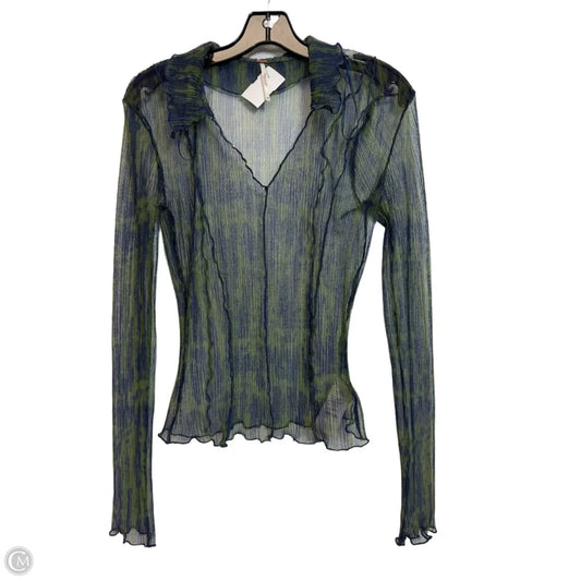 Top Long Sleeve By Free People In Green, Size: Xs