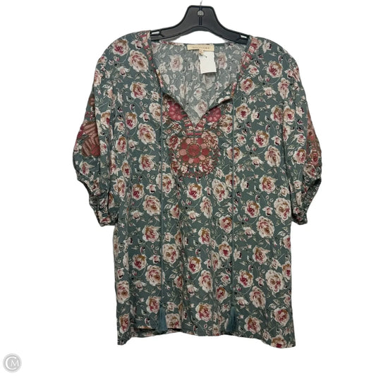 Top 3/4 Sleeve By Solitaire In Green, Size: L