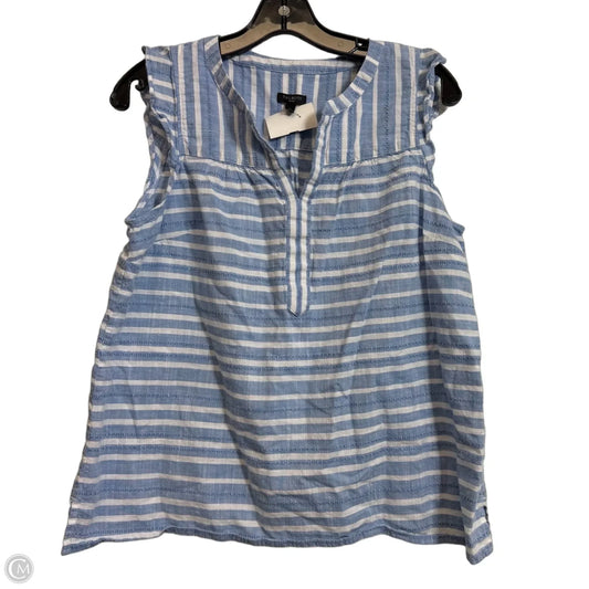 Top Sleeveless By Talbots In Striped Pattern, Size: Lp