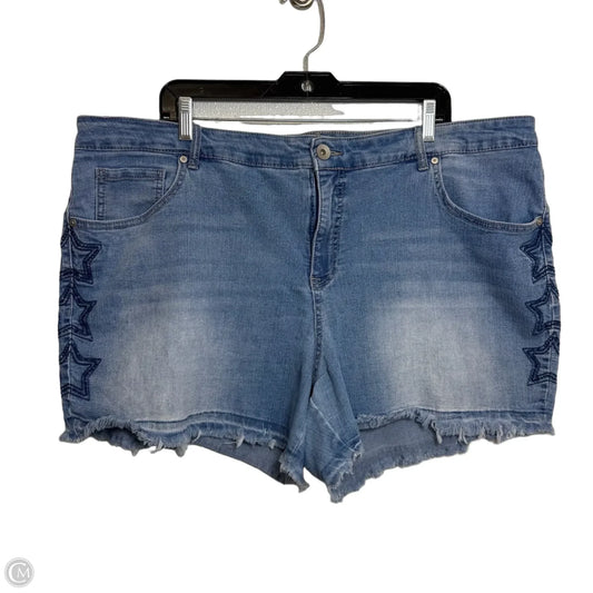 Shorts By Terra & Sky In Blue Denim, Size: 22