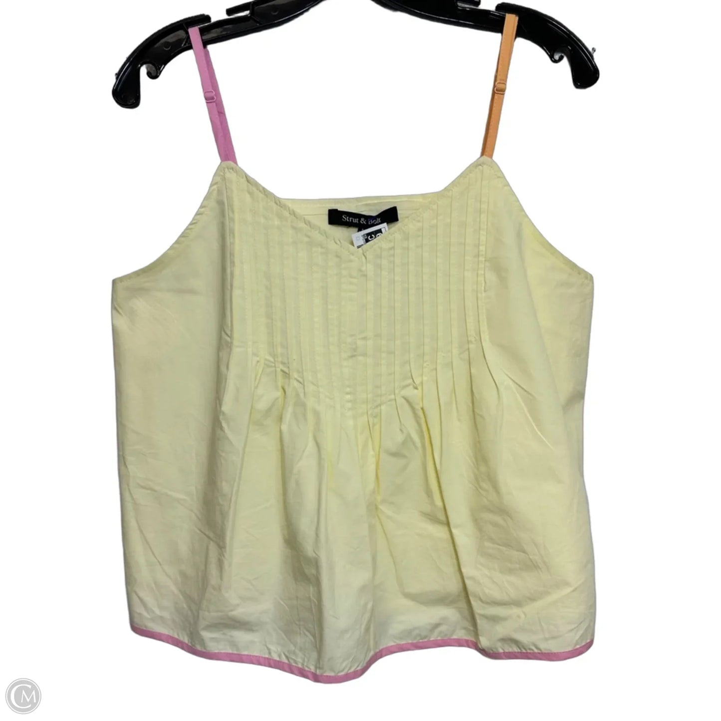 Tank Top By Strut & Bolt In Yellow, Size: M