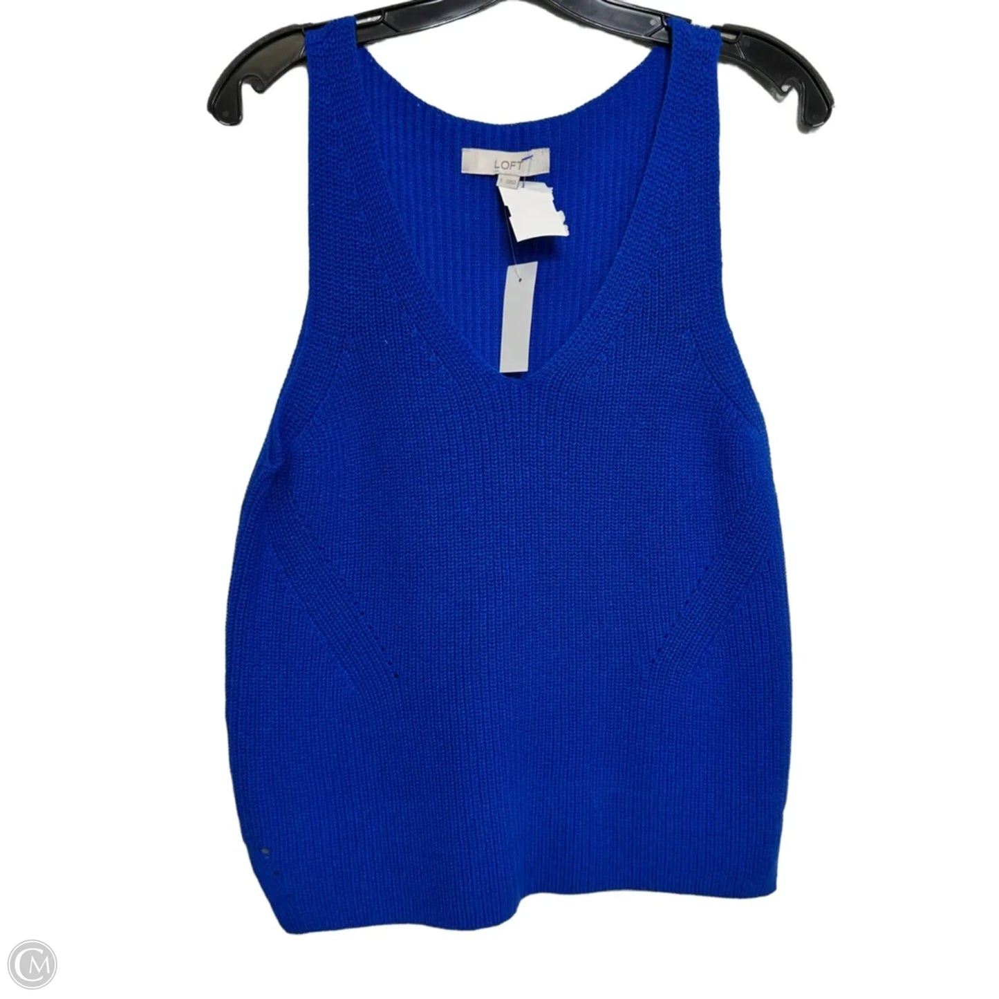 Top Sleeveless By Loft In Blue, Size: S