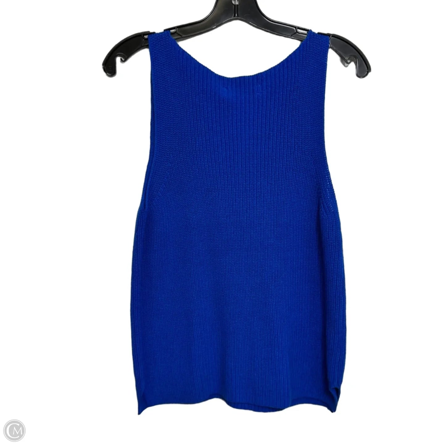 Top Sleeveless By Loft In Blue, Size: S