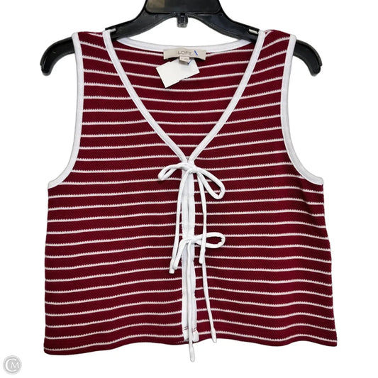 Tank Top By Loft In Red, Size: S
