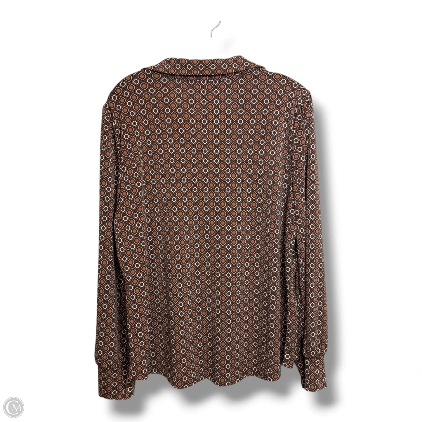 Top Long Sleeve By Adrianna Papell In Multi-colored, Size: L