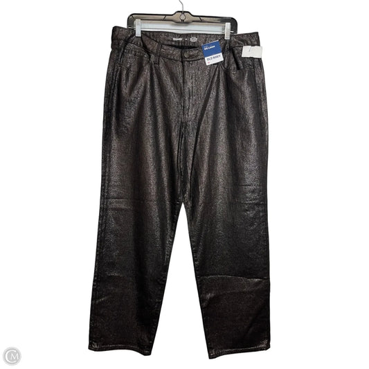 Jeans Straight By Old Navy In Black, Size: 16