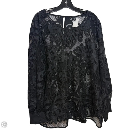 Top Long Sleeve By Torrid In Black, Size: 3x