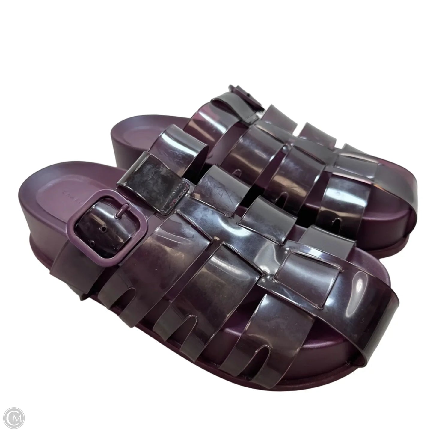 Sandals Flats By charles & keith In Purple, Size: 7