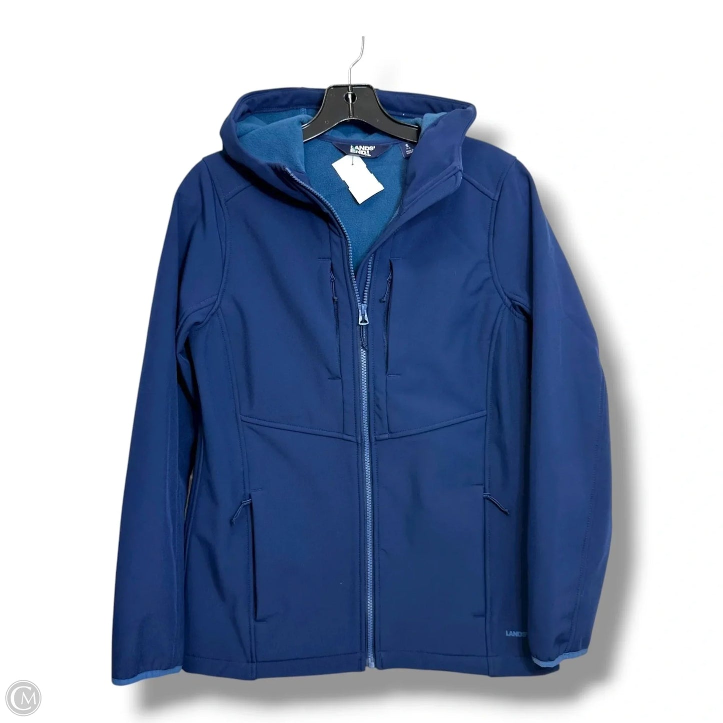 Coat Raincoat By Lands End In Navy, Size: S