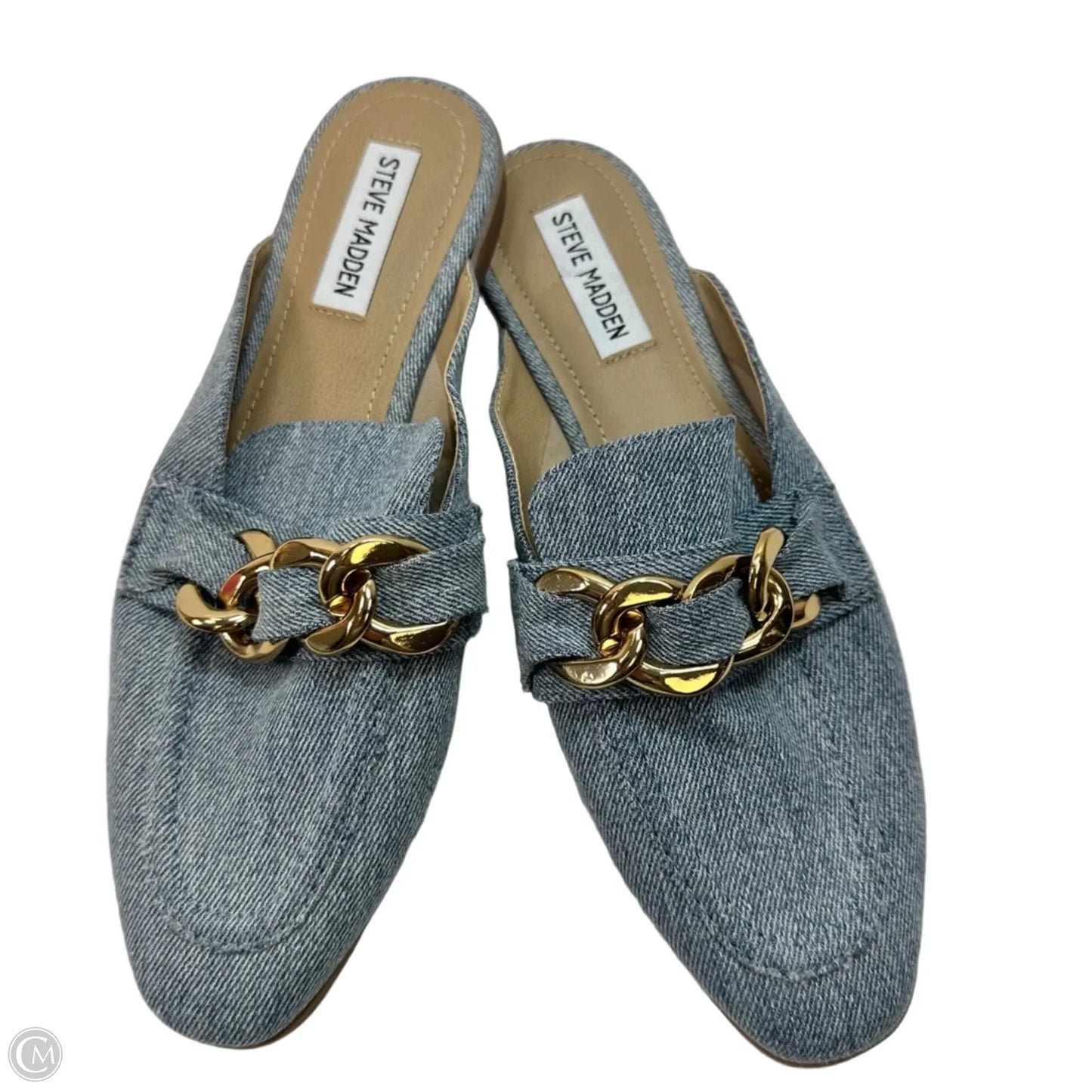 Shoes Flats By Steve Madden In Blue Denim, Size: 8.5