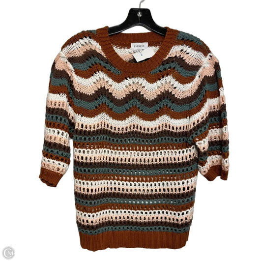 Sweater Short Sleeve By Evereve In Multi-colored, Size: S
