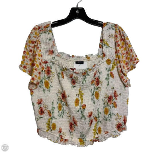 Top Short Sleeve By Torrid In Multi-colored, Size: 1x