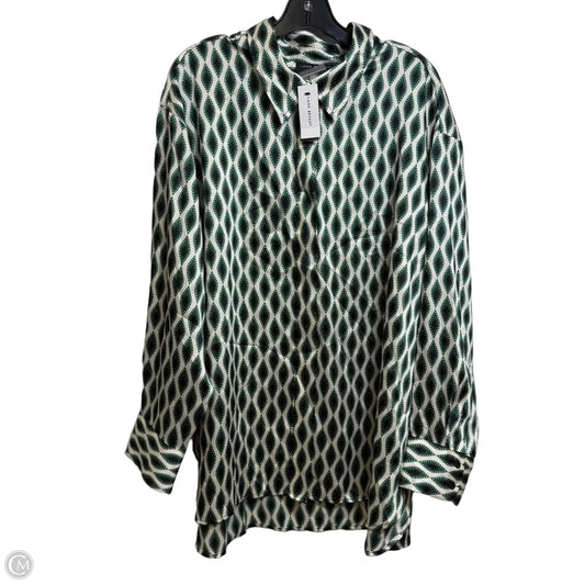 Top Long Sleeve By Lane Bryant In Green, Size: 2x