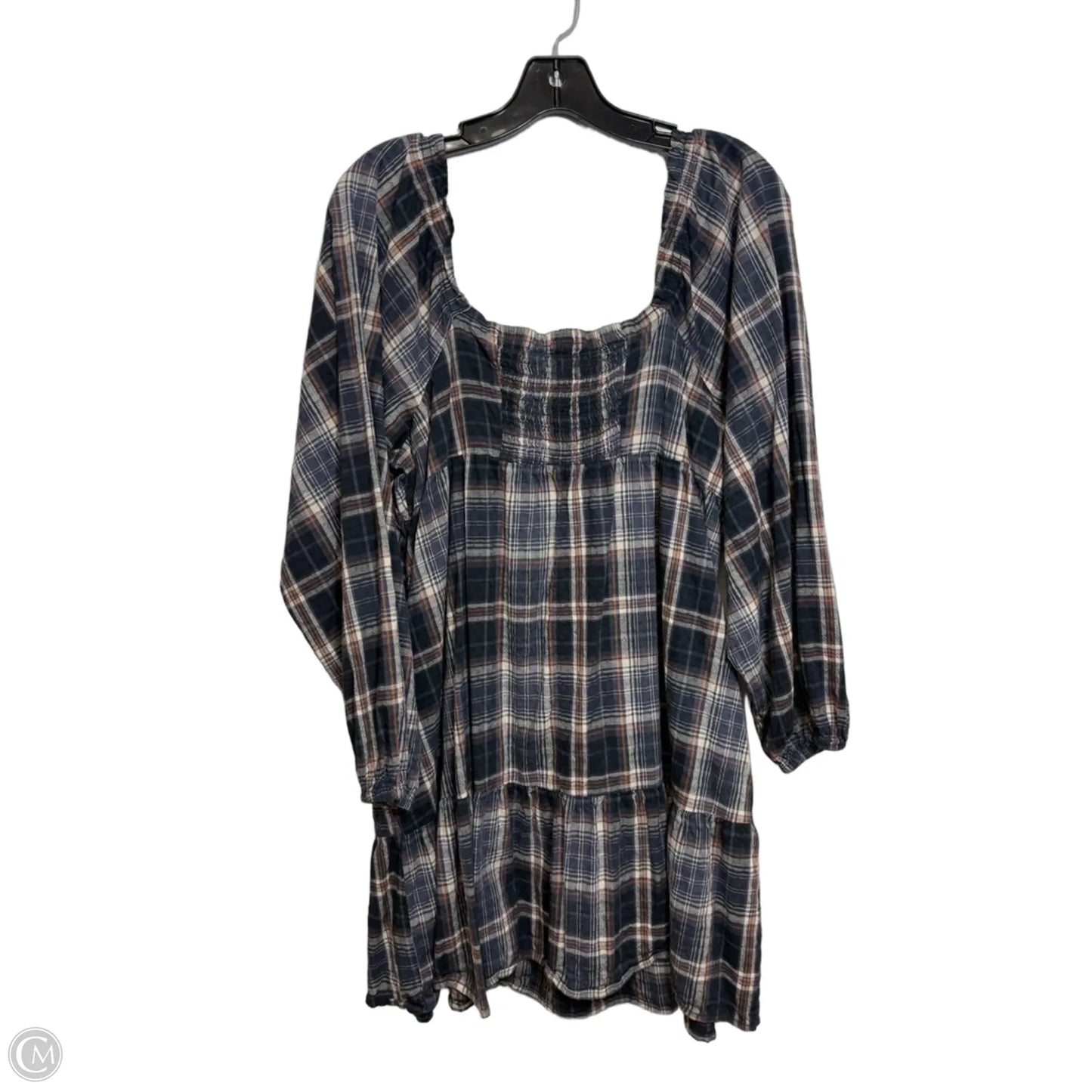 Dress Casual Short By Universal Thread In Plaid Pattern, Size: L