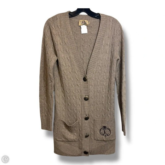 Y2K Sweater Cardigan Cashmere By Juicy Couture In Beige, Size: M