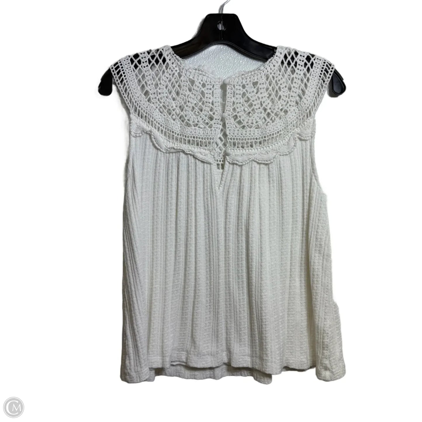 Top Sleeveless By Anthropologie In White, Size: Xs