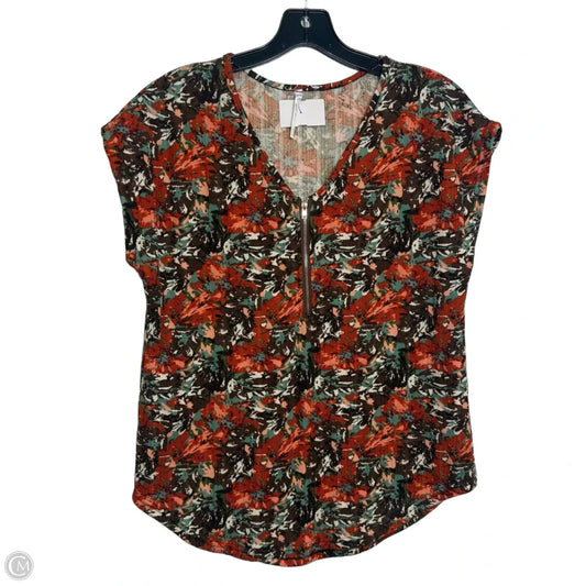 Top Short Sleeve By Clothes Mentor In Orange, Size: L