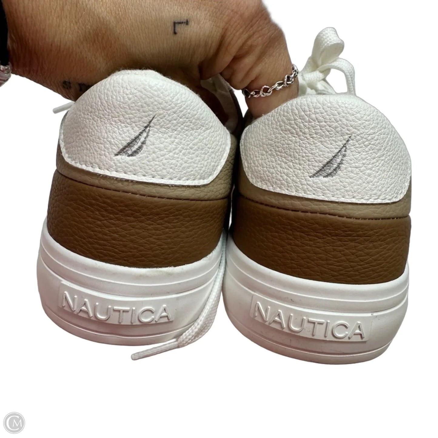 Shoes Sneakers By Nautica In White, Size: 9.5