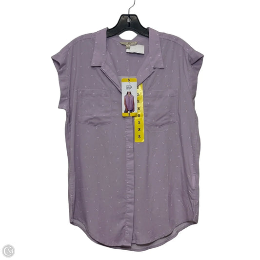 Top Long Sleeve By Jachs Girlfirend In Purple, Size: S