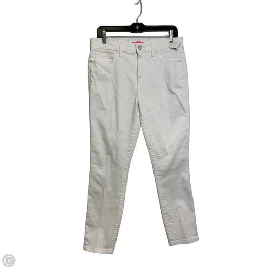 Jeans Designer By Lilly Pulitzer In White, Size: 10